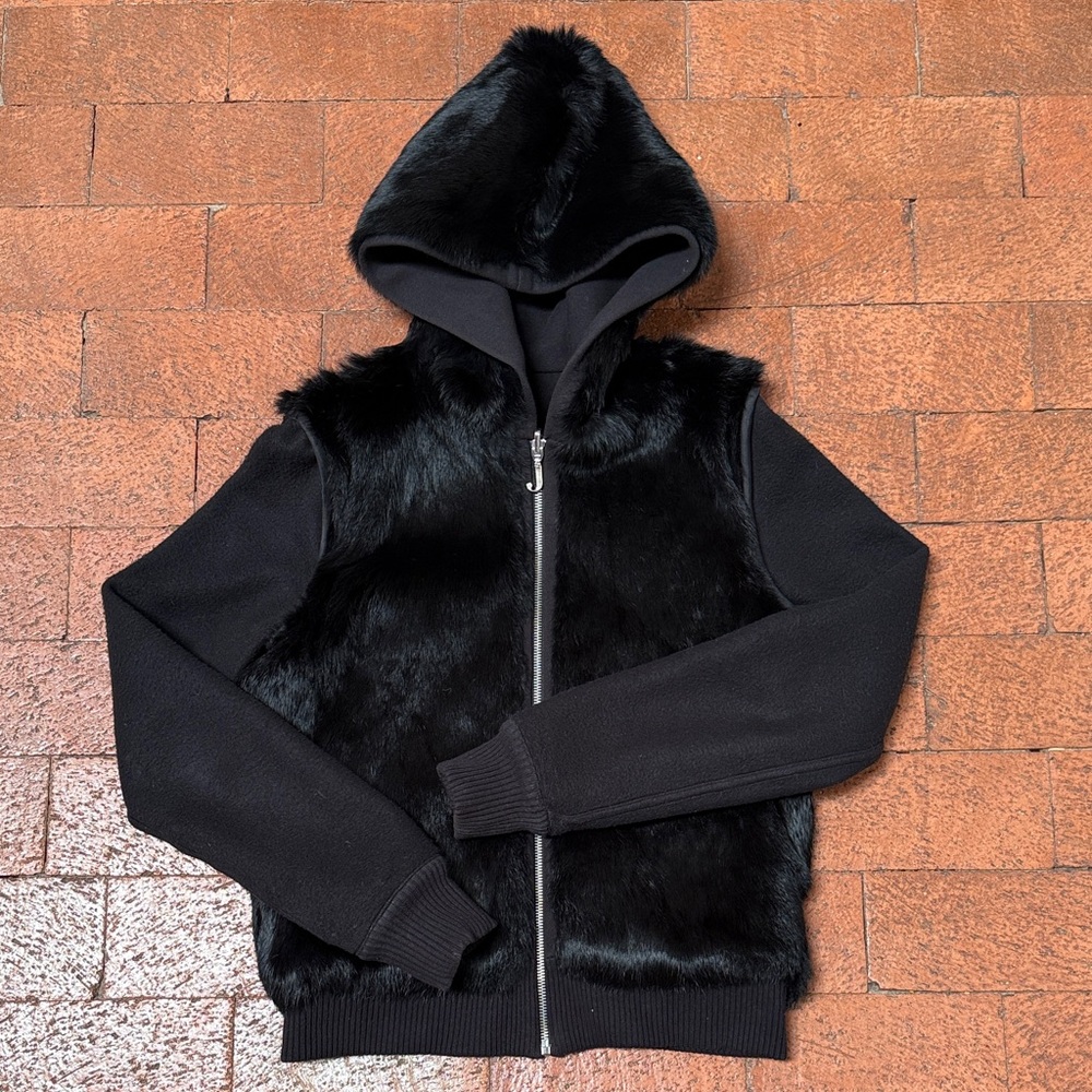 Juicy Couture Y2K Vintage Reversible Fur Hoodie